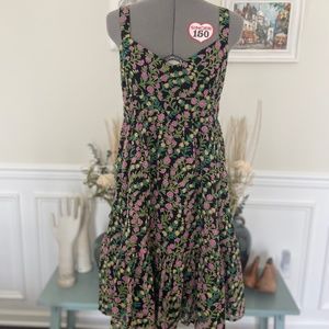 NWOT Banjanan Lined Floral Sun Dress